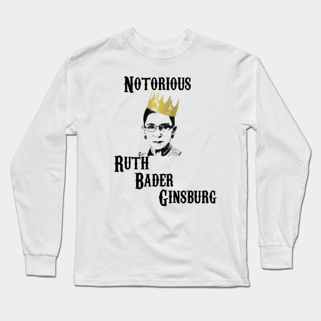 Notorious Ruth Bader Ginsburg Long Sleeve T-Shirt by care store